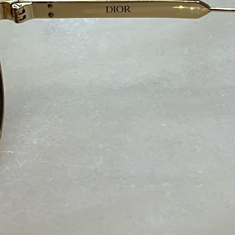 Dior Gold Sunglasses with Rose Lenses - Picture 6 of 6